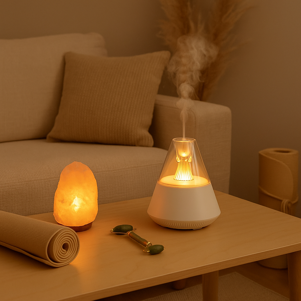 Diffuseur d'huiles essentielles : Atmosphère Zen et Naturelle