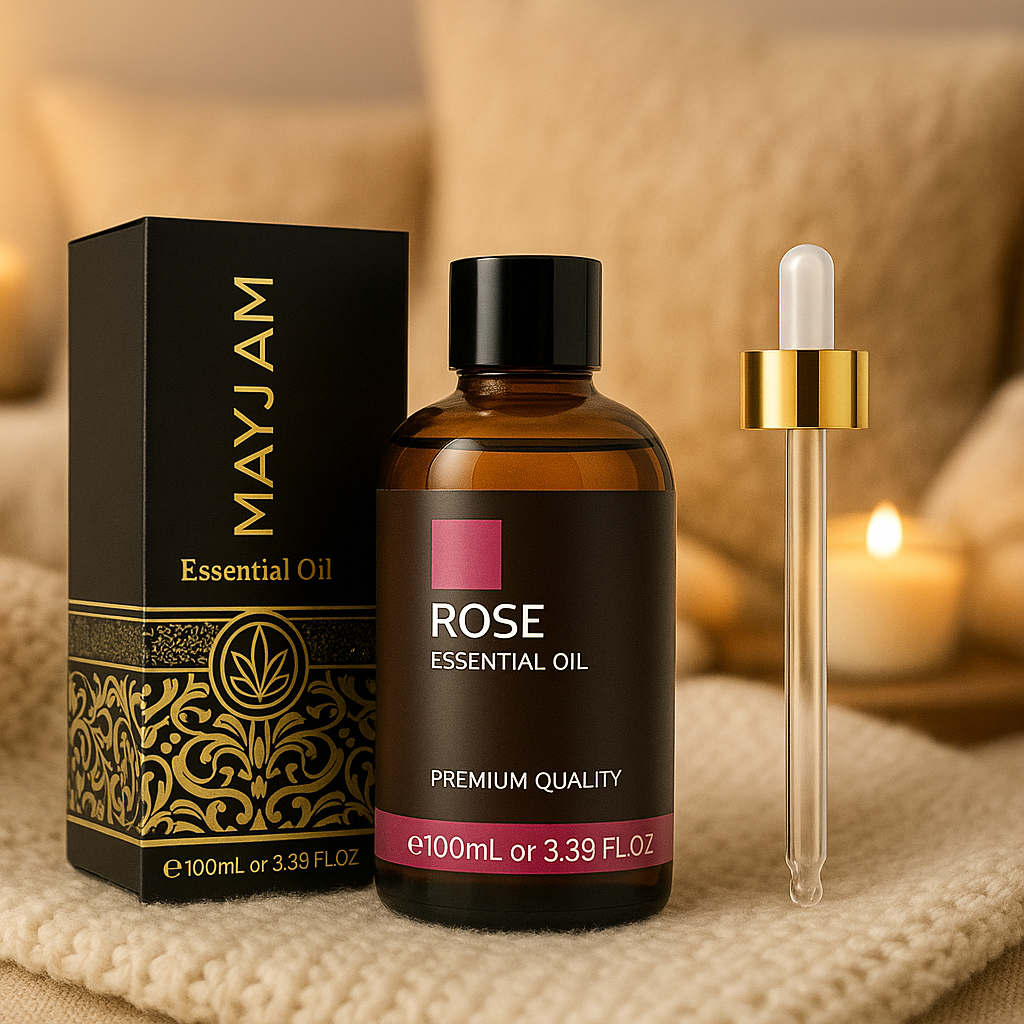 Huile essentielle Végétale Pure 100ML - Vanille Lavande Menthe Bergamote Rose