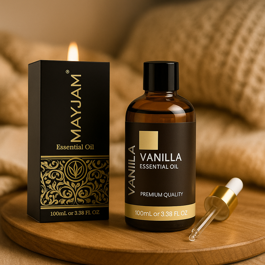 Huile essentielle Végétale Pure 100ML - Vanille Lavande Menthe Bergamote Rose