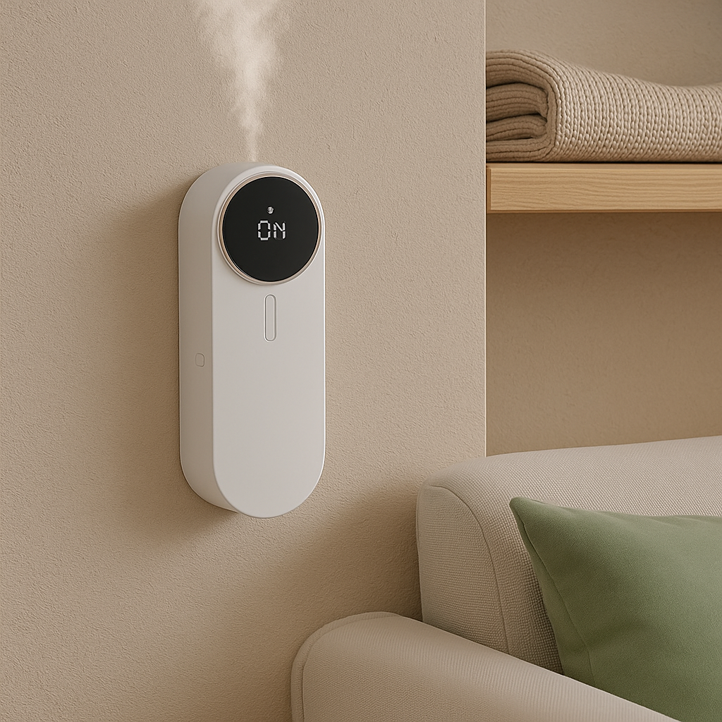 Diffuseur mural rechargeable en bois naturel pour une ambiance apaisante